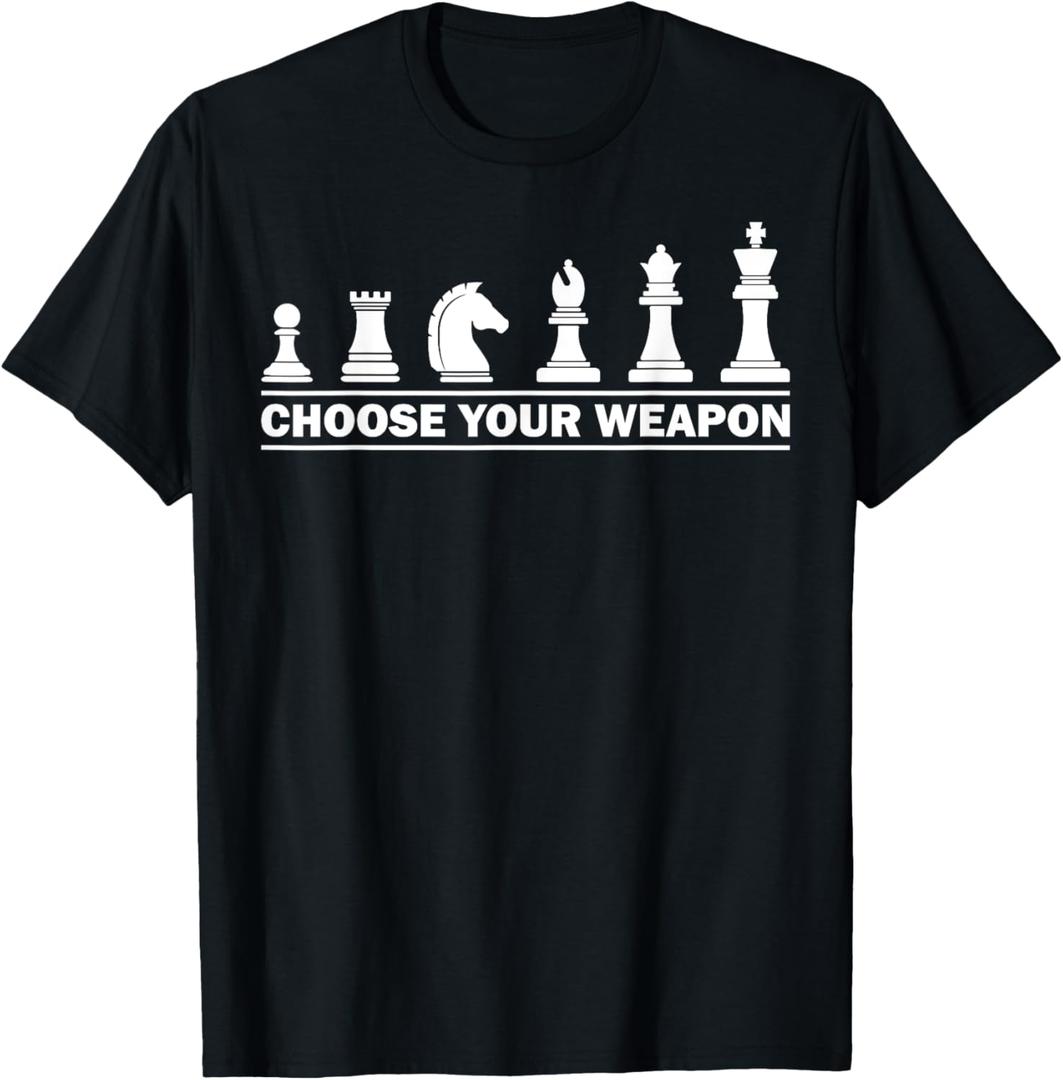 Funny Chess Gift for Chess Lover Kids Boys Girls Cool Player T-Shirt Small (Black, Large)