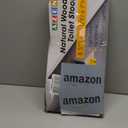 AZEN Wood Toilet Stool Squat Adult, Poop Stool for Bathroom Adults, Portable Toilet Potty Stools for Adults, 7 Inch Height, Black (1 Pack)