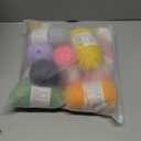 Coopay Skinny Chenille Yarn for Crocheting and Knitting, 12 Pack of 50g/1.76oz - 1764yd Total, Soft Crochet Yarn of Light Weight - Sutible for Colorful Crafts, Blankets, Plush Dolls and Baby Garments