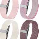 4 Pack Nylon Bands Compatible with Hume Band Replacement Strap, Soft Breathable Slim Fitness Tracker Hume Bands Loop Sport Replacement Wristband for Hume Health Band for Men Women