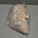 NICETOWN French Door Velvet Curtains for Living Room, Adjustable Ties Sticky Back Design Farmhouse Blackout Room Darkening Privacy Thermal Insulated Curtains for Bedroom,26W x 69L, Light Beige, 1 PC