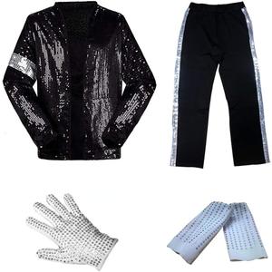 Men's Halloween Party Costumes for Dance Cosplay Birthday Costume (X-Large, Black)