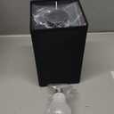 Bedside Table Lamp with Touch Control & USB C+A Charging Ports LED Desk Lamp with 2 AC Outlets, Minimalist Nightstand Light with Black Fabric Shade for Bedroom, Living Room, Office, Black