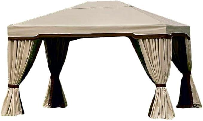 Garden Winds Custom Fit Replacement Canopy Top Cover Compatible with The Garden Oasis Sojag 10x12 D71 (Model M34521) Gazebo - 142" L x 116" W - Classic Sand Beige, 350 Garden Winds Custom Fit Replacement Canopy Top Cover Compatible with The Garden Oasis Sojag 10x12 D71 (Model M34521) Gazebo - 142" L x 116" W - Classic Sand Beige, 350