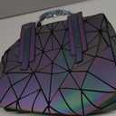 LOVEVOOK Geometric Luminous Purses and Handbags for Women Holographic Reflective Crossbody Bag Wallet