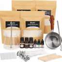 Candle Making Kit for Beginners, Soy Wax Candle Making Supplies with Natural Soy Wax, Essential Oils, Melting Pot, Candle Dye & Candle wicks ,Wick placing tube ,DIY Home Craft Gift for Adults & Women
