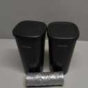 HOTOR Car Trash Can, Car Trash Cup with 30 Additional Trash Bags for Exclusive Using, Multipurpose Trash Can for Car, Office & Home to Meet Various Needs - 2 Packs, Black