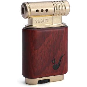 Yusud Vintage Trench Lighter, Cool Lighter Butane Refillable, Antique Flip Lighter, Retro Soft Flame Table Lighters, Unique Birthday Gift for Men Women