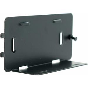 Legrand - OnQ Universal Wall Mounting Plate, Secure Devices in Structured Media Enclosure, Cable Management Box, 2 Velcro Hook and Loop Straps, Recessed Media Box to Organize Cable, Black, 36489601 (Half Width Universal)