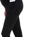 Womens Maternity Leggings for Active Yoga Pregnancy Workout Pants Over Belly Soft Bottoms for Running Gym, L