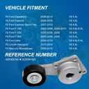 Serpentine Belt Drive Component Kit with Belt Tensioner & Idler Pulleys, Fit Ford Expedition 2009-2014, Explorer 2006-2010, F-150/F-250/F-350 2005-2006, Lincoln Navigator 2010-2014, Replaces 90K38274A