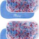 Thrive Reusable Gel Ice Packs for Injuries & Inflammation - Cold Therapy Gel Ice Pack for Back, Knee & Neck Relief - Hot & Cold Compress for Surgery Recovery - 2 Count, 7.5 x 5 in, Blue