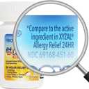 3 x HealthA2Z Allergy Relief | Levocetirizine Dihydrochloride 5mg | 24 Hours | Antihistamine | Relief from Sneezing, Runny Nose, Itchy Nose and Eyes (60 Counts)