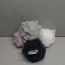 AmazerBath Loofah Sponge 75g/Piece, Exfoliating Bath Sponge Body Scrubber - Loofa Set of 4 Grey Blue-Pink-Grey-White (Large)