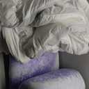 Dual Layer 4 Inch Memory Foam Mattress Topper Queen - 2 Inch Gel Memory Foam and 2 Inch Pillow Top Mattress Pad, 7-Zone Egg Crate Queen Size Mattress Topper(White)