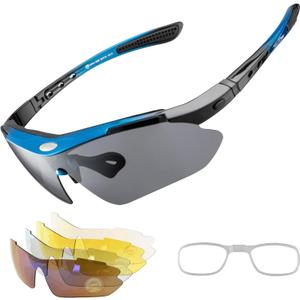 ROCKBROS Polarized Sunglasses Men Women Cycling/Pickleball/MTB Glasses UV Protection, Suitable for Myopia Glasses