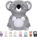 Baby Head Protector Backpack for Falling Crawling and Walking Toddler Essentials Harness Infant Koala Toys Helmets Baby Essentials Must Have 0.5-2 Years (Grey)