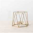 Bambeco  7x6 Metal Candle Holder Gold