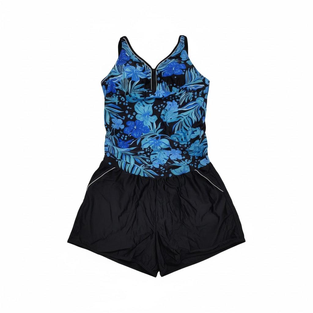 Arolina 2025 Women's Tankini Swimsuits with Pockets Tummy Control Two Piece Bathing Suits with Shorts, L