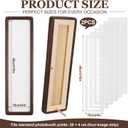 Lineshading 2 Pcs Photo Strip Frame 16x4 Walnut Wood Photo Holder, Paper