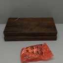 HOOBRO Floating Shelves for Wall, Wall Mounted Shelf Set of 2, 15.7" Hanging Shelf with Invisible Brackets, for Wall in Bathroom, Bedroom, Toilet, Kitchen, Living Room, Office, Rustic Brown BF40BJ01