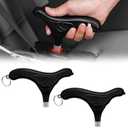 Buckle Release Tool - Compatible with Baby Car Seat, Stroller, Vehicle Buckle & Other Push Button Device - Easy Buckle Release Aid for Arthritis, Long Nails & Elderly (Pack of 2) (Black)