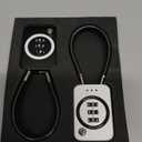 2PCS Combination Padlock for School Lockers, Travel Cable Locks, Tent & Bag Lock - Secure 3-Digit Lock for Luggage, Backpacks, and Outdoor Gear(Black + White)