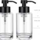 Foami
Foaming Soap Dispenser Set, 12 Oz Glass Hand Soap Dispenser with 304 Rust Proof Stainless Steel Pump, Waterproof Labels, for Bathroom Decor Kitchen College Dorm, Clear Black Pump 2 Pack