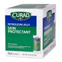 CURAD Petroleum Jelly Skin Protectant, Healing Ointment for Dry Cracked Skin, 144 Count Packets