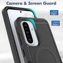 Dionsibei Designed for Samsung Galaxy A36 5G Case 2 in 1 Military Grade Drop Heavy Duty Rugged Shockproof Protective Cover Case for Galaxy A36 5G Phone Case (Black)