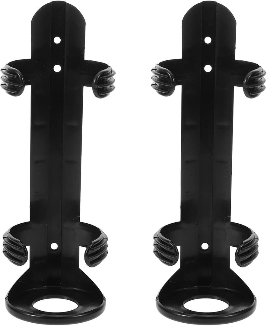 Mobestech Wall Mounted Fire Extinguisher Bracket for Boat and Car Durable Fire Extinguisher Storage Holder 8.26X5.27X2.63In Secure Mount for Vehicle Safety Easy Installation (21.00X6.70X6.70CMx2pcs, Blackx2pcs)