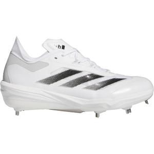 Adidas Mens Adizero Impact Baseball Cleats White/ Black/ Team Light Grey 9 Medium