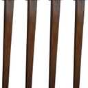 QLLY 26 inch Slant Wooden Table Legs, Solid Wood Angled Desk Legs, Furniture Legs, Set of 4, Easy to Install - Perfect for DIY Dining Tables, Coffee Tables, and Benches (Dark Walnut, 26")