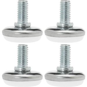 uxcell M8 x 25 x 30mm Screw on Furniture Glide Leveling Feet Floor Protector Adjustable Leveler for Chair Machine Leg 4 Pack