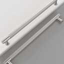 10 Pack 9 Inch(228mm) Brushed Satin Nickel Cabinet Pulls Knurled Kitchen Cabinet Handles Drawer Pulls Cupboard Brushed Gold Hardware for Cabinets