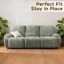 Recliner Chair Covers, Green, 8-Pieces