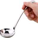7.9-Inch Silver Small Ladle, Premium 18/10 Stainless Steel,Pack of 2,Ideal for Serving Gravy, Sauce, Soup