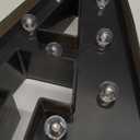 Light Up Black Alphabet Marquee Letters Sign LED Marquee Number Lights Sign for Night Light Home Bar Christmas Lamp Birthday Party Wedding Decoration A