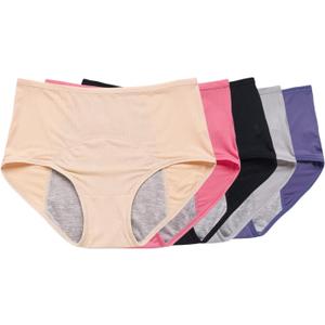 Everdry Panties for Over 60 70 with Incontinence - Everdry Leakproof Ladies Underwear Washable 5pcs (XL)