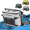 Yakhacker Kayak Cooler, Waterproof Seat Back Cooler for Kayaks with Lawn-Chair Style Seats, Kayak Accessories Cooler Bag, Portable Ice Chest Cooler for Kayaking, Travel, Lunch, Beaches &Trips