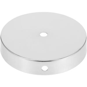 Round Iron Table Lamp Base Metal Stand for DIY Lighting Versatile Rustic Style with Flat Bottom and Wire Pass-Through for Table Lamps Crafts Led Displays