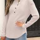 ANRABESS Long Sleeve Shirts for Women Henley Tops Dressy Casual T-Shirts Blouses 2025 Fall Lightweight Sweaters (S)