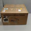 Under Desk Elliptical Machine, Electric Elliptical Leg Exerciser for Seniors with 12 Adjustable, Portable Quiet Elliptical Exercise Machine, Seated Pedal Exerciser with Remote Control (Orange)