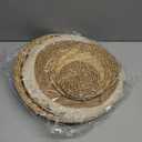 CroBlissful 7 Pcs Boho Wall Basket Decor Hanging Handcrafted Seagrass Woven Round Bohemian Basket Wall Decoration Art for Farmhouse Home Room Rustic Decorations Table, Multi Sizes(Classic)