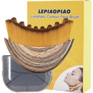 Upgrade Lymphatic Contour Face Brush,Lymphatic Drainage Brush,Dry Lymphatic Drainage Massager,Ergonomically Designed to Fit The Skin Precisely