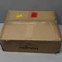 Huuger Night Stand Set of 2, Nightstand with 2 Drawers, Bed Side Table with Open Shelf, Wooden Top, End Table, Fabric Drawer, for Bedroom, Rustic Brown