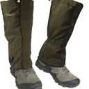 Frelaxy Leg Gaiters Ultra HIGH-Performance Hunting Gaiters, 100% Waterproof Hiking Gaiters with Upgraded Rubber Foot Strap, Adjustable Snow Boot Gaiters (Small, Olive Green)