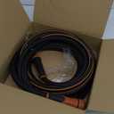 Giraffe Tools Garden Hose 25ft x 5/8", Water Hose Heavy Duty, Flexible, Lightweight Hybrid Hose with Swivel Handle, Male to Female Fittings, Burst 600 PSI (25' (feet), 5/8 Inch Black)