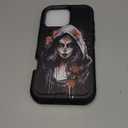 stmedazm for iPhone 16 Pro Max Case, Military Grade Heavy Duty [3-Layer] Dustproof Shockproof Drop Full-Body Protective Case for iPhone 16 Pro Max (6.9", 2024), Watercolor Art Sugar Skull Girl Flower