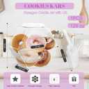 Plastic Candy Jars Cookie Jars with Lids and Mini Acrylic Plastic Kitchen Scoop,129OZ Clear Candy Jar Hexagon Jars for Candy Buffet, Kitchen & Office1-Piece Set